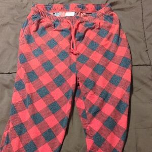 FRIENDS Red and Black Plaid Pajama Pants